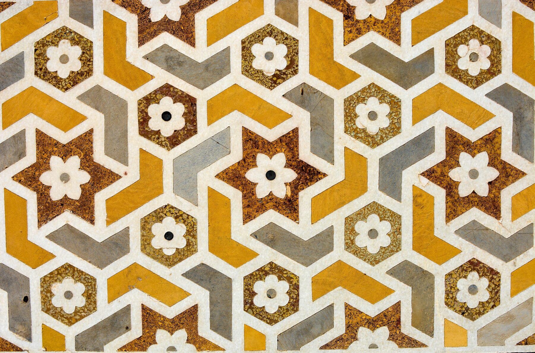 grijs gele Marokkaanse tegels