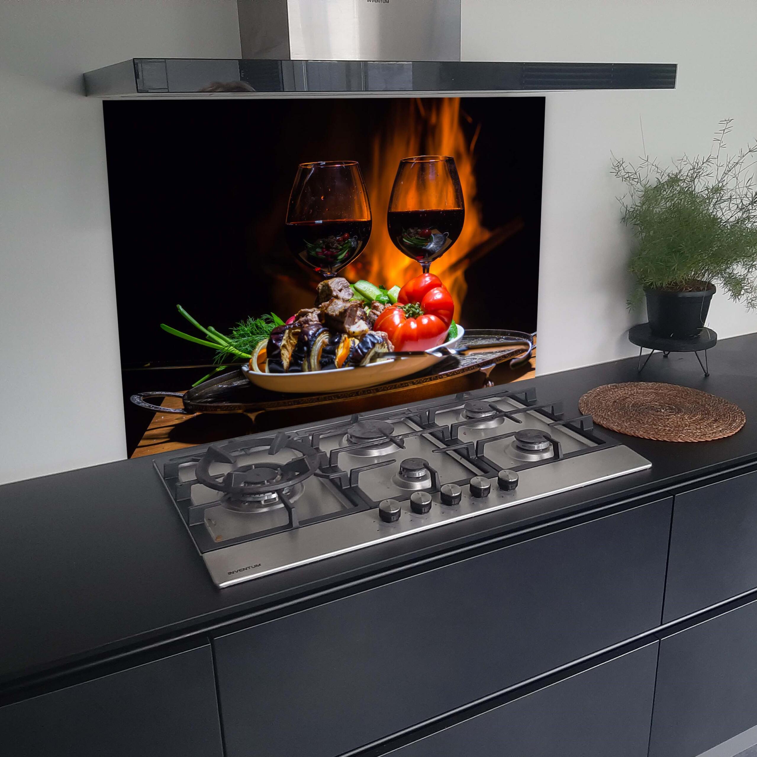 Keuken spatplaat Wijn en Vuur - Afbeelding 2