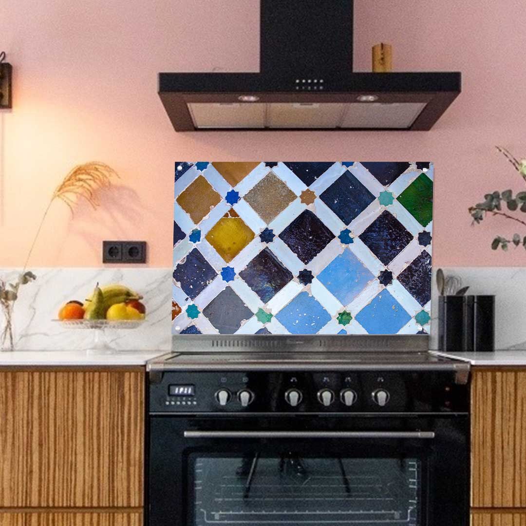 Keukenachterwand Marokkaanse gekleurde tegels