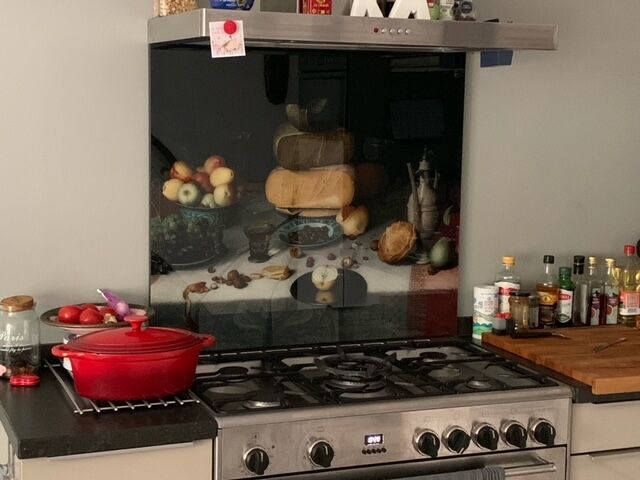 Spatwand met kazen uit Rijksmuseum