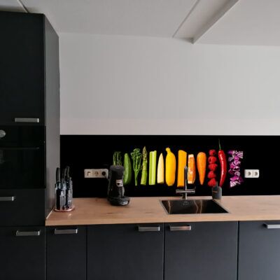 Spatscherm kookplaat gepersonaliseerd | D&O Bouwglas | zichtbaar goed