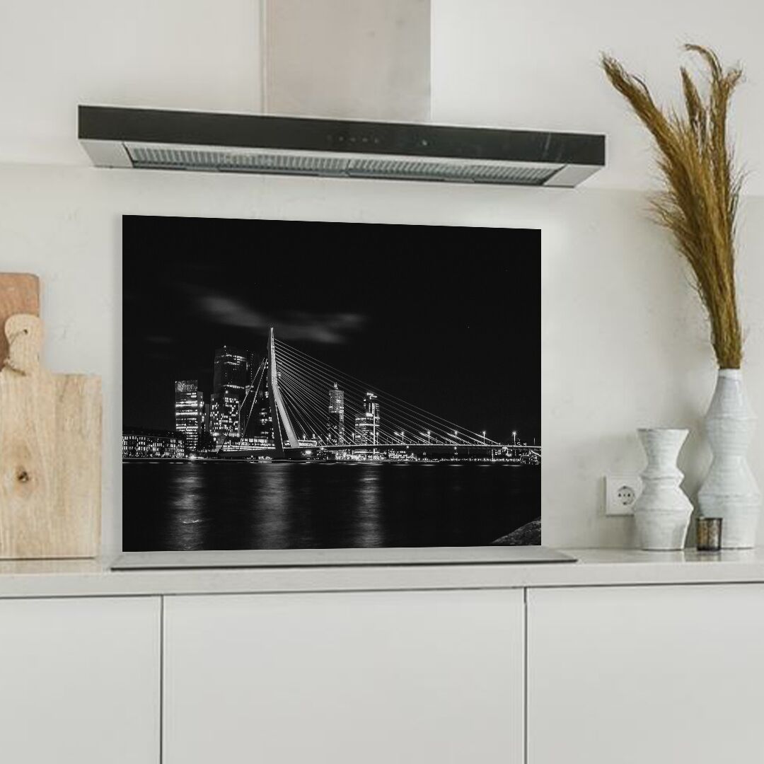 Spatplaat met Rotterdamse Maasboulevard ZW